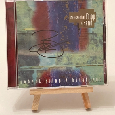 Robert Fripp and Brian ENO - The Essential Fripp and ENO CD. Signed by Brian Eno