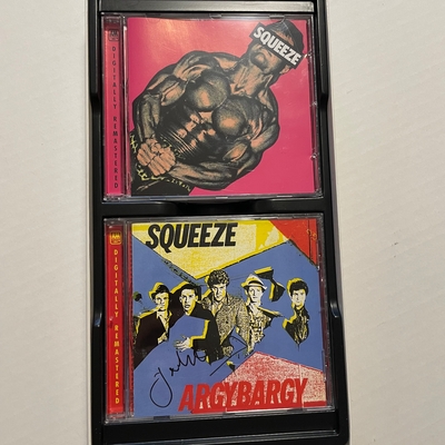Squeeze - Six of One CD Boxset. Signed by Jools Holland x3, Chris Difford x2