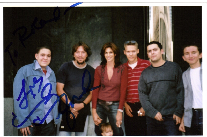 Cindy Crawford Photo with RACC Autograph Collector RB-Autogramme Berlin