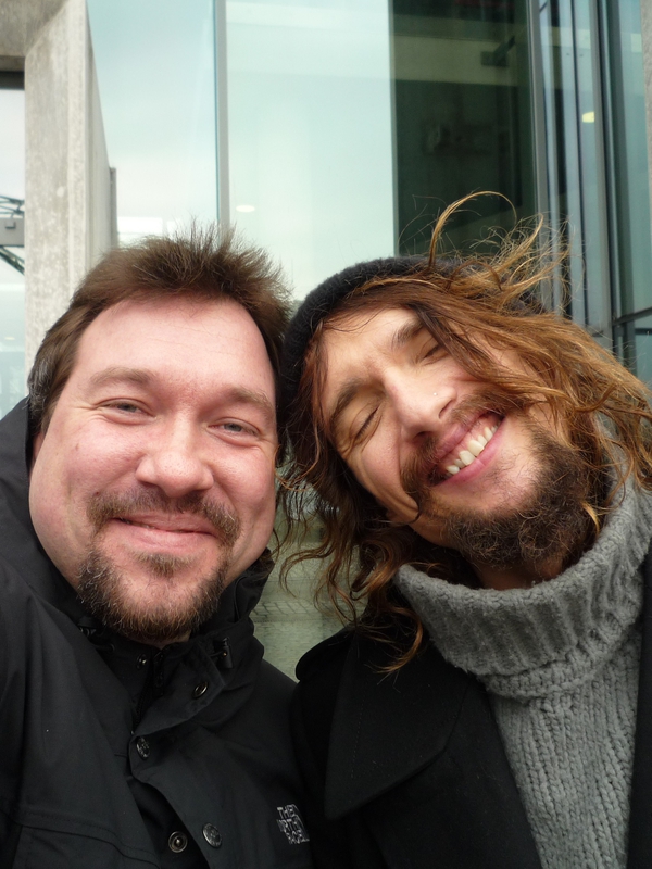 Justin Hawkins Photo with RACC Autograph Collector RB-Autogramme Berlin