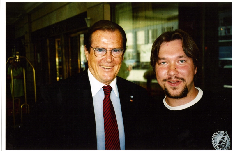 Roger Moore Photo with RACC Autograph Collector RB-Autogramme Berlin