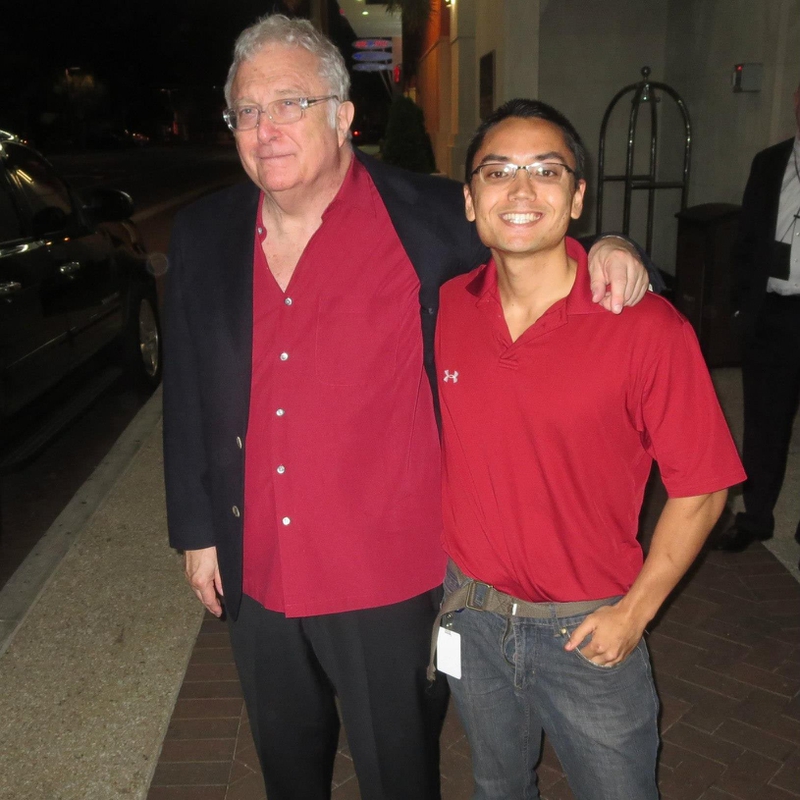 Randy Newman Photo with RACC Autograph Collector Blue Line Signatures