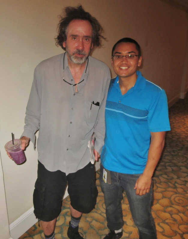 Tim Burton Photo with RACC Autograph Collector Blue Line Signatures