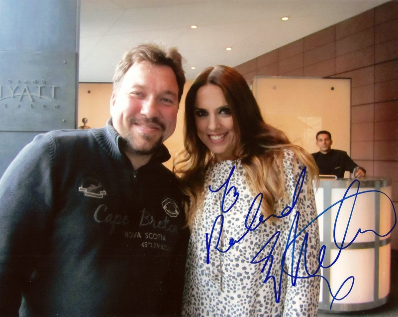 Mel C Photo with RACC Autograph Collector RB-Autogramme Berlin