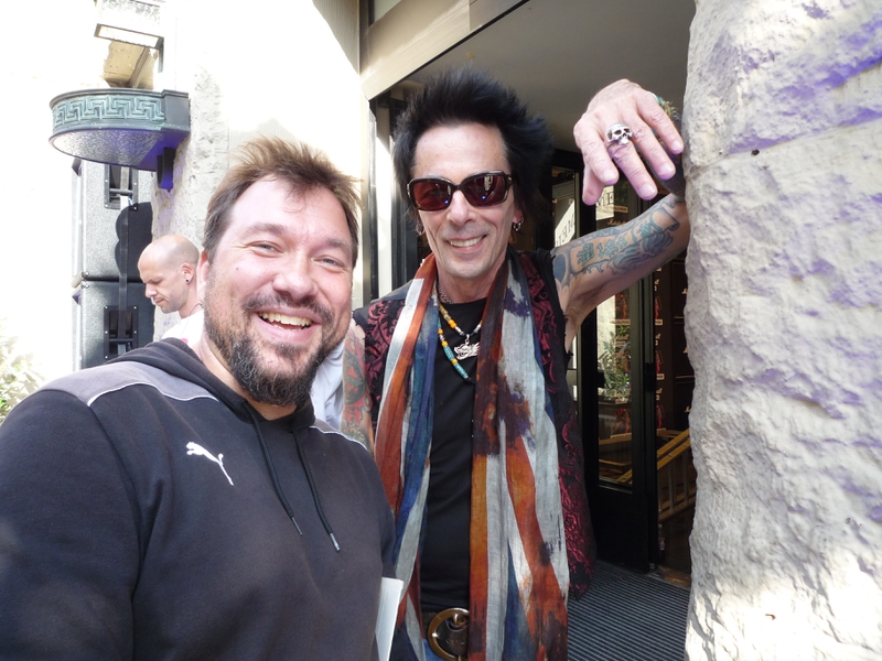 Earl Slick Photo with RACC Autograph Collector RB-Autogramme Berlin