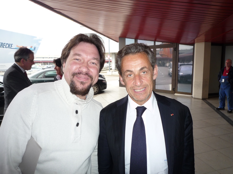 Nicolas Sarkozy Photo with RACC Autograph Collector RB-Autogramme Berlin