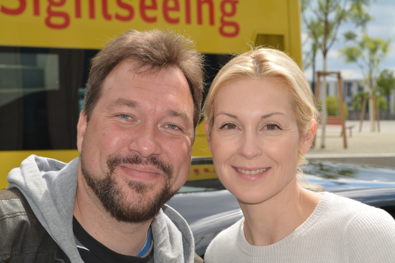 Kelly Rutherford Photo with RACC Autograph Collector RB-Autogramme Berlin