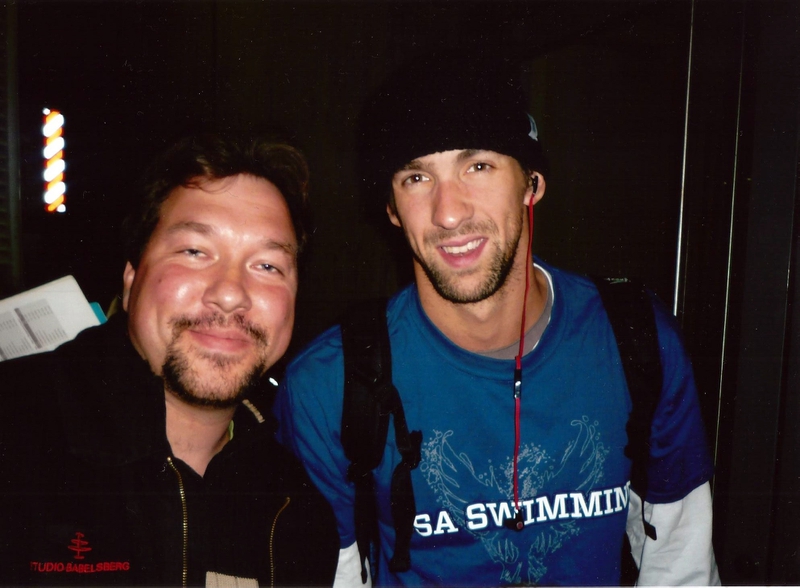 Michael Phelps Photo with RACC Autograph Collector RB-Autogramme Berlin