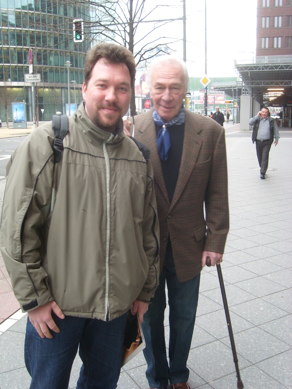 Christopher Plummer Photo with RACC Autograph Collector RB-Autogramme Berlin