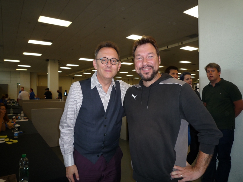 Michael Emerson Photo with RACC Autograph Collector RB-Autogramme Berlin