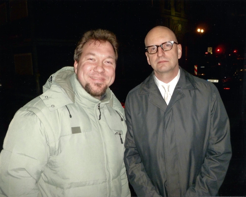 Steven Soderbergh Photo with RACC Autograph Collector RB-Autogramme Berlin