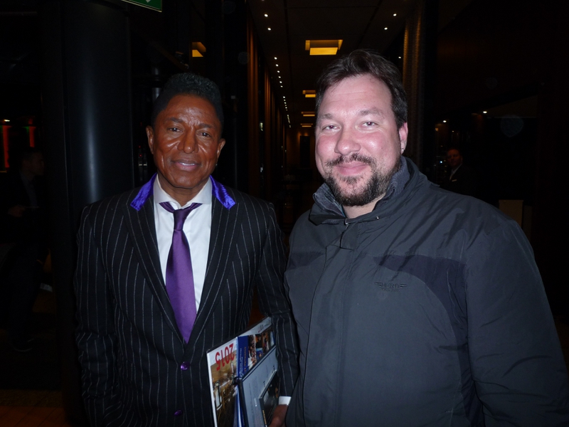 Jermaine Jackson Photo with RACC Autograph Collector RB-Autogramme Berlin