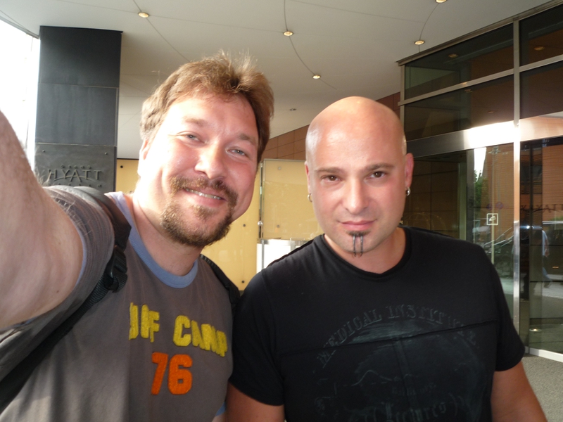 David Draiman Photo with RACC Autograph Collector RB-Autogramme Berlin