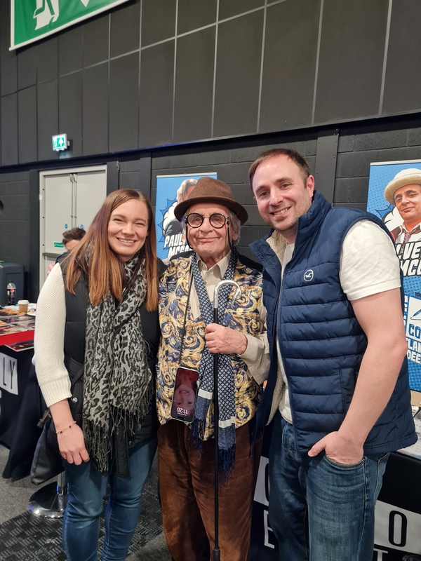 Sylvester McCoy Photo with RACC Autograph Collector Abz Autographs