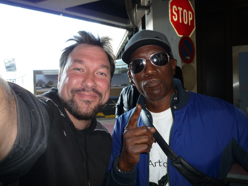 Wesley Snipes Photo with RACC Autograph Collector RB-Autogramme Berlin