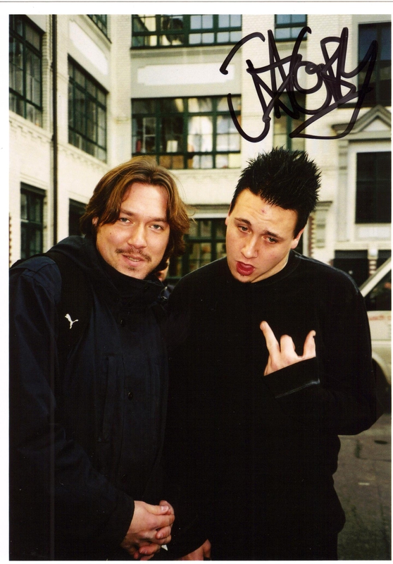 Jacoby Shaddix Photo with RACC Autograph Collector RB-Autogramme Berlin