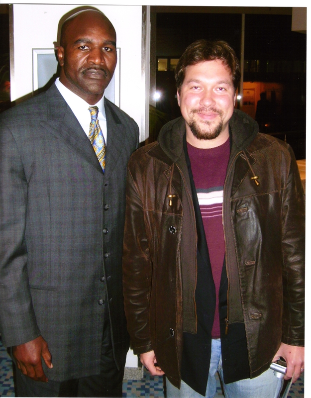 Evander Holyfield Photo with RACC Autograph Collector RB-Autogramme Berlin