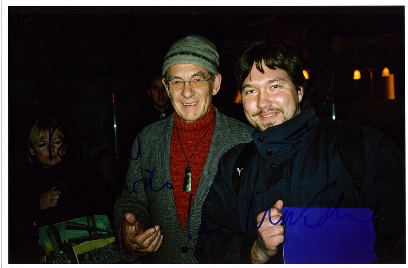 Ian McKellen Photo with RACC Autograph Collector RB-Autogramme Berlin