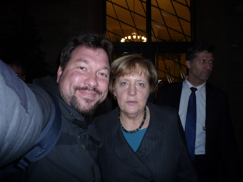 Angela Merkel Photo with RACC Autograph Collector RB-Autogramme Berlin