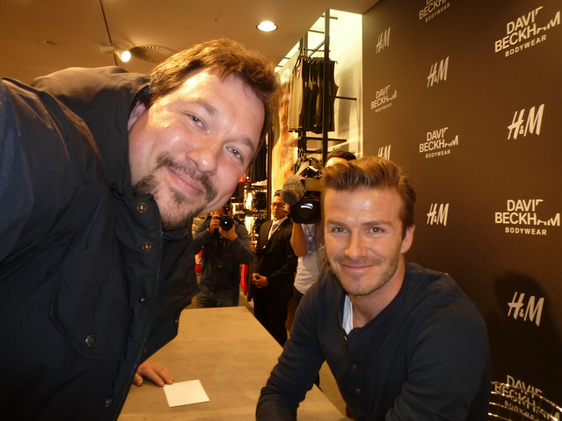 David Beckham Photo with RACC Autograph Collector RB-Autogramme Berlin