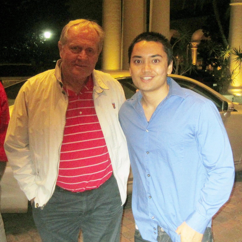 Jack Nicklaus Photo with RACC Autograph Collector Blue Line Signatures