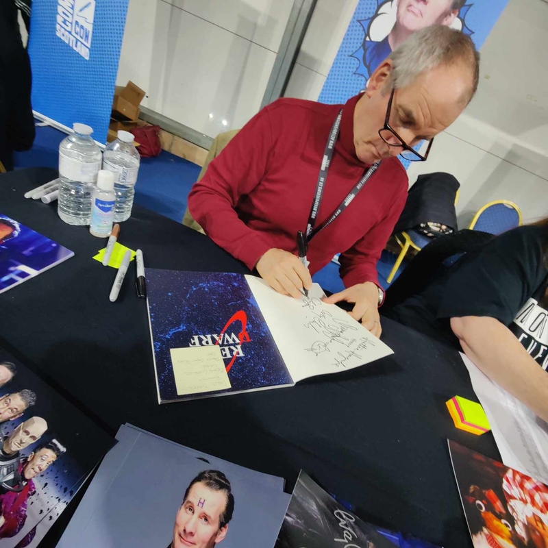 Chris Barrie Signing Autograph for RACC Autograph Collector Highland Hobbies