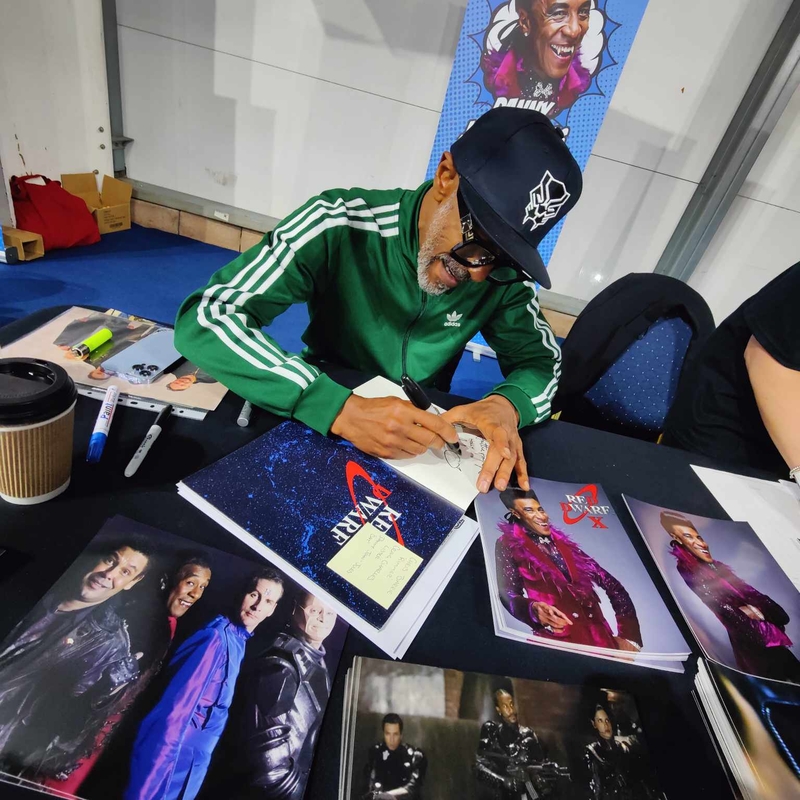 Danny John Jules Signing Autograph for RACC Autograph Collector Highland Hobbies