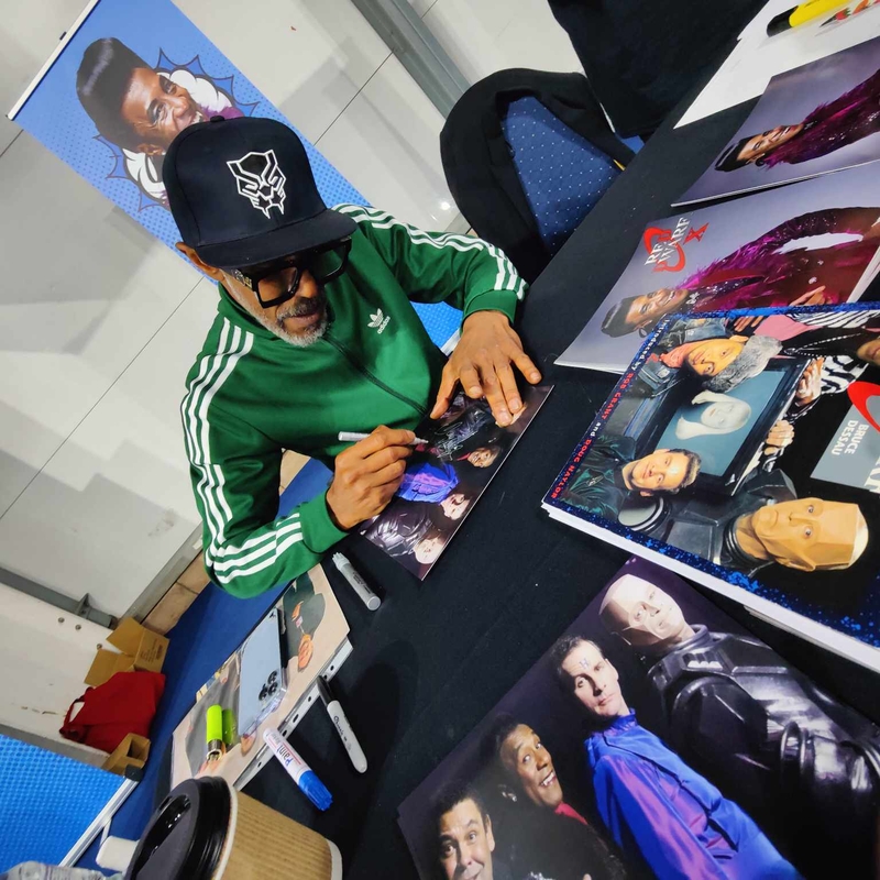 Danny John Jules Signing Autograph for RACC Autograph Collector Highland Hobbies