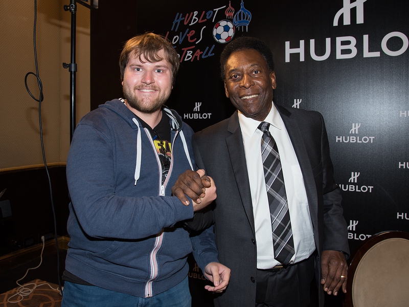 Pele Photo with RACC Autograph Collector Ilya Zeta