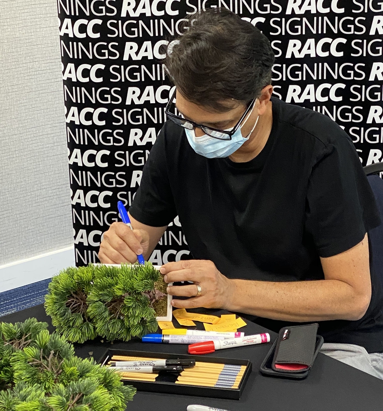 Ralph Macchio Signing Autograph for RACC Autograph Collector Framing History