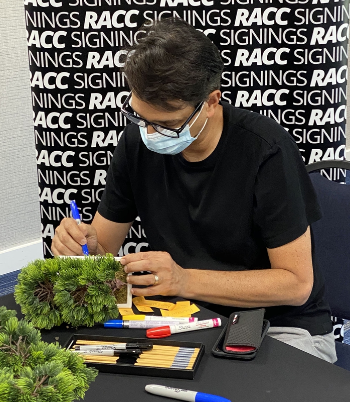 Ralph Macchio Signing Autograph for RACC Autograph Collector Framing History