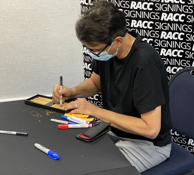 Ralph Macchio Signing Autograph for RACC Autograph Collector Framing History