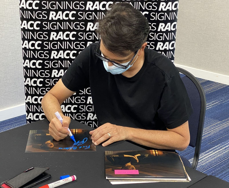 Ralph Macchio Signing Autograph for RACC Autograph Collector Framing History