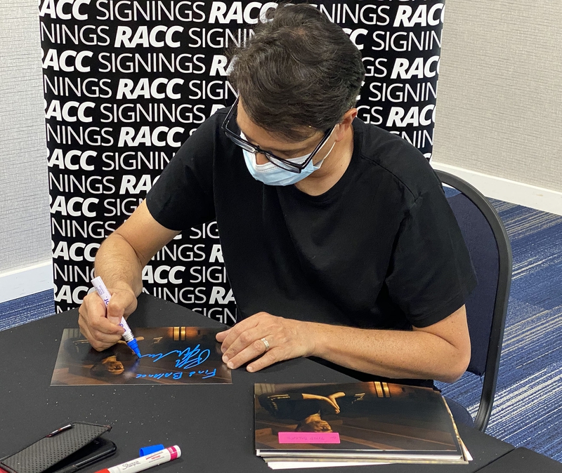 Ralph Macchio Signing Autograph for RACC Autograph Collector Framing History