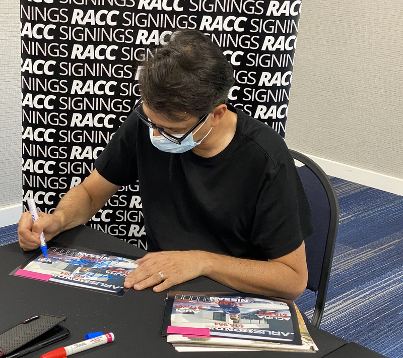 Ralph Macchio Signing Autograph for RACC Autograph Collector Framing History