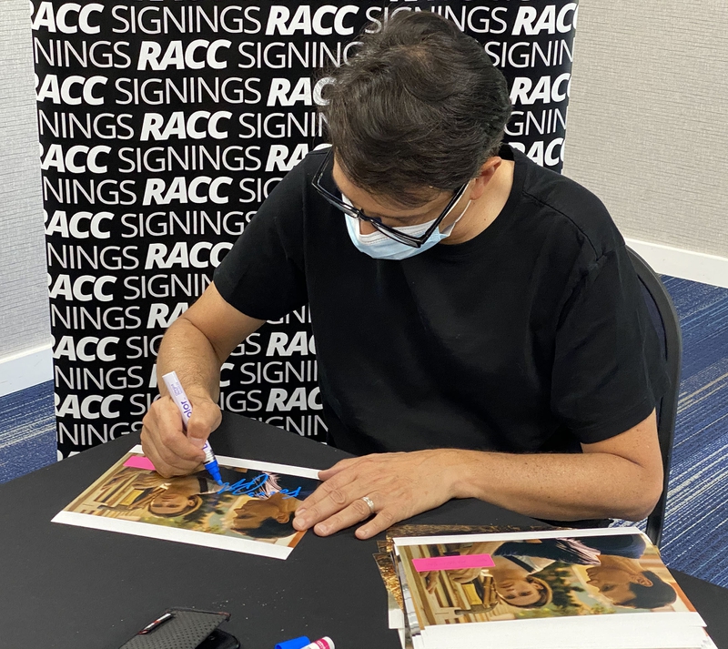 Ralph Macchio Signing Autograph for RACC Autograph Collector Framing History