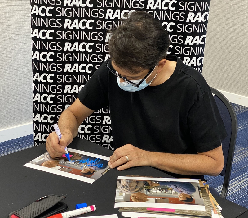 Ralph Macchio Signing Autograph for RACC Autograph Collector Framing History