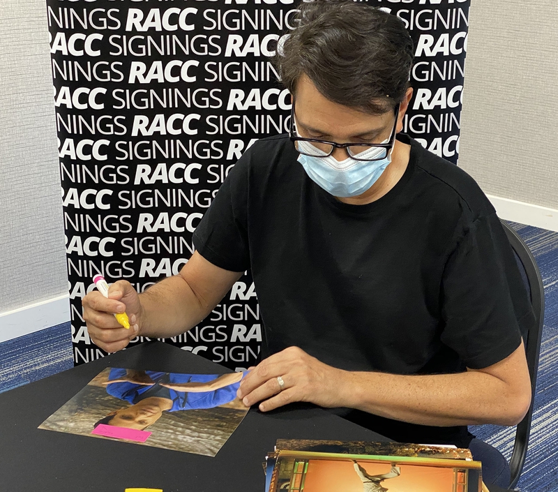 Ralph Macchio Signing Autograph for RACC Autograph Collector Framing History