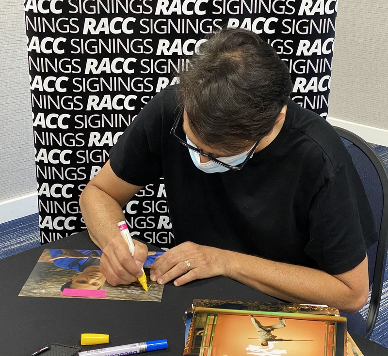 Ralph Macchio Signing Autograph for RACC Autograph Collector Framing History