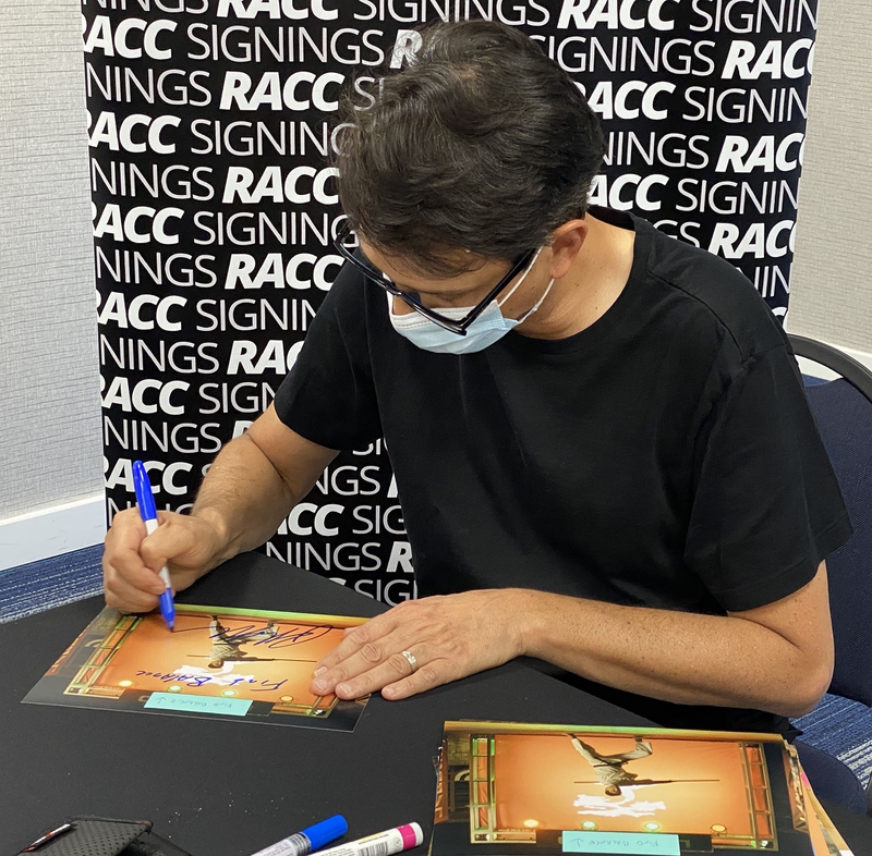 Ralph Macchio Signing Autograph for RACC Autograph Collector Framing History