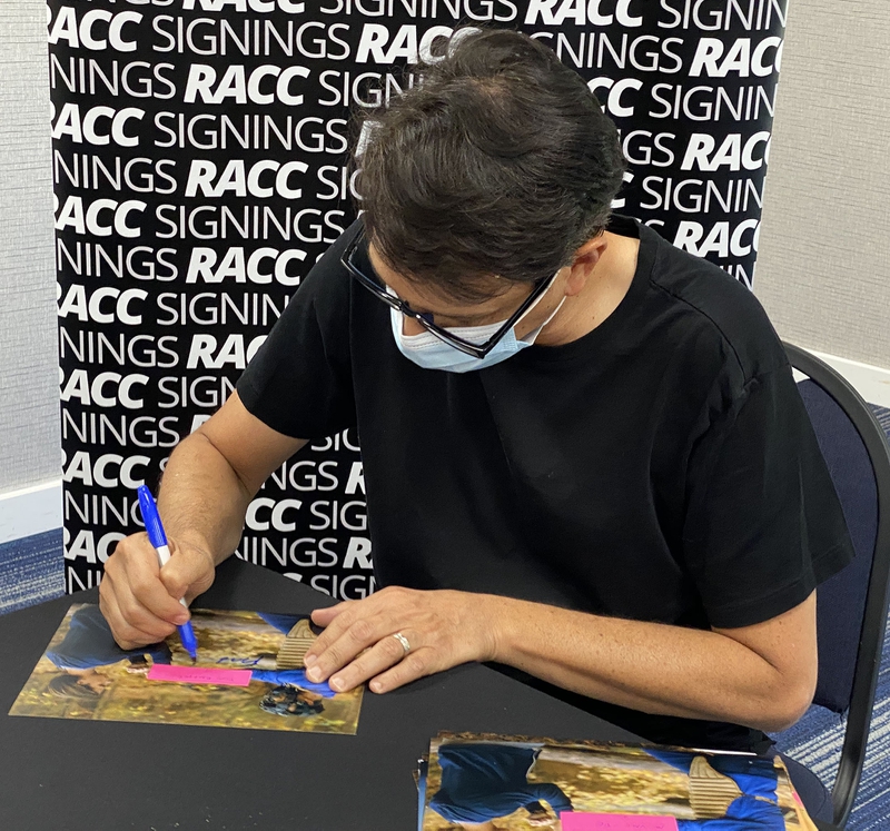 Ralph Macchio Signing Autograph for RACC Autograph Collector Framing History