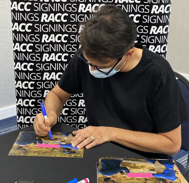 Ralph Macchio Signing Autograph for RACC Autograph Collector Framing History