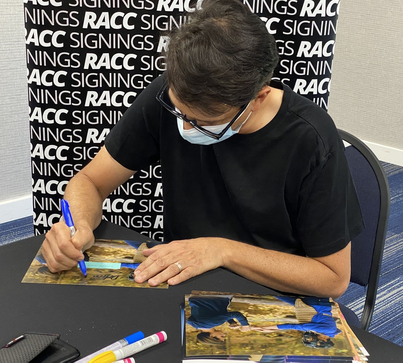 Ralph Macchio Signing Autograph for RACC Autograph Collector Framing History