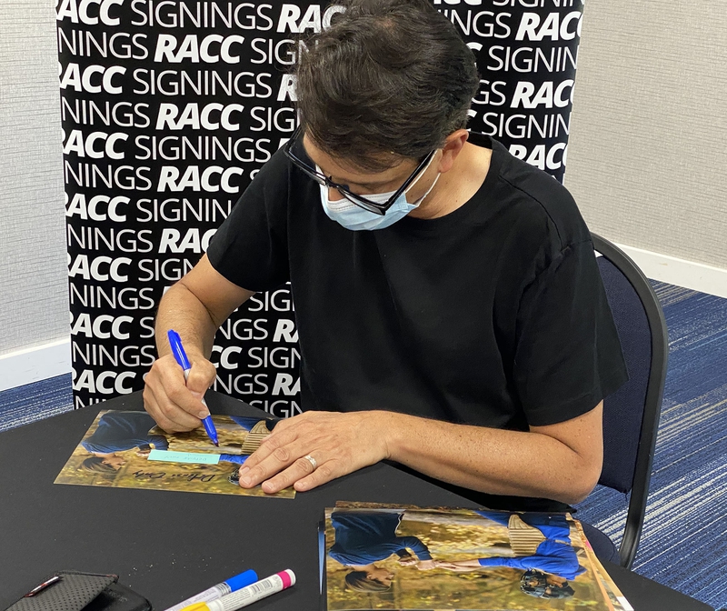 Ralph Macchio Signing Autograph for RACC Autograph Collector Framing History