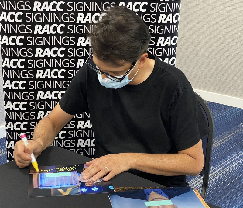 Ralph Macchio Signing Autograph for RACC Autograph Collector Framing History