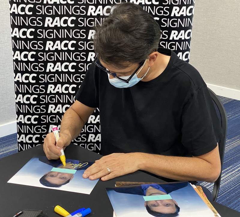 Ralph Macchio Signing Autograph for RACC Autograph Collector Framing History