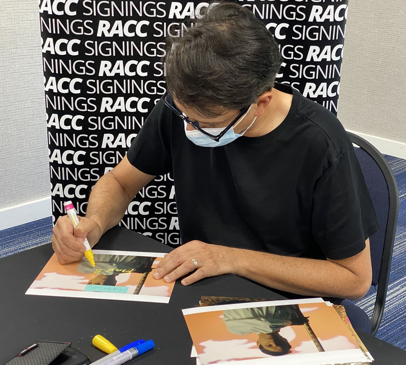 Ralph Macchio Signing Autograph for RACC Autograph Collector Framing History