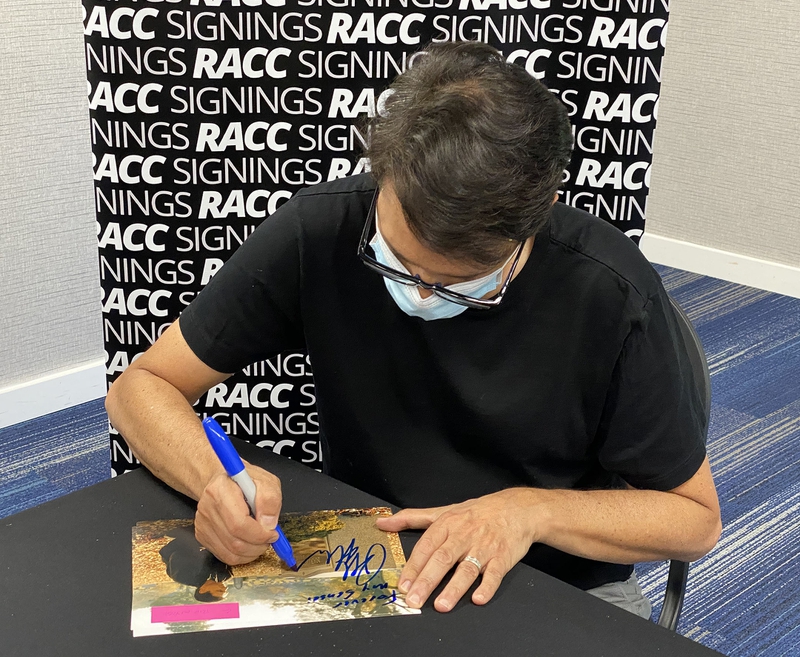 Ralph Macchio Signing Autograph for RACC Autograph Collector Framing History