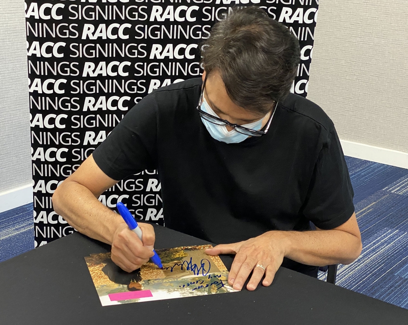 Ralph Macchio Signing Autograph for RACC Autograph Collector Framing History