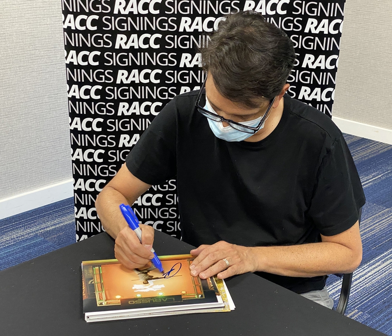 Ralph Macchio Signing Autograph for RACC Autograph Collector Framing History